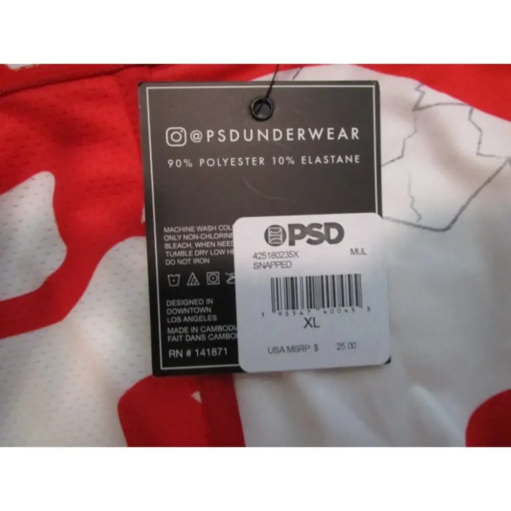 PSD Snapped X-Ray Pelvis Red Men's XL Underwear Boxer Briefs